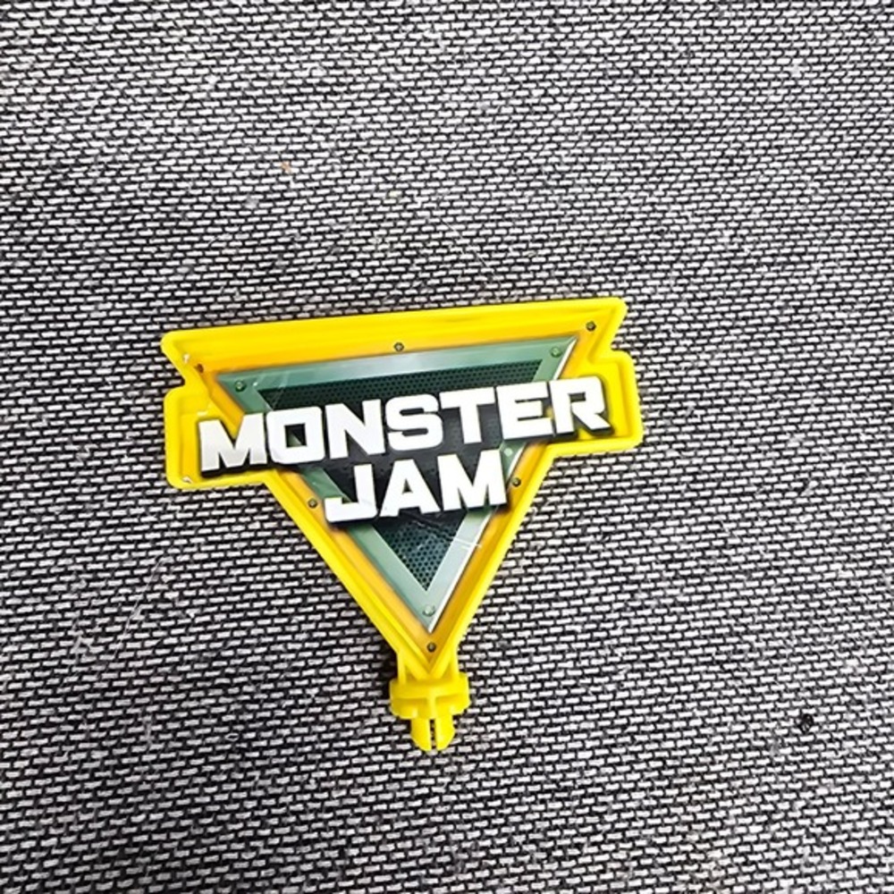 Monster Jam Logo‎ Sign Replacement Part Yellow Green Playset Accessory